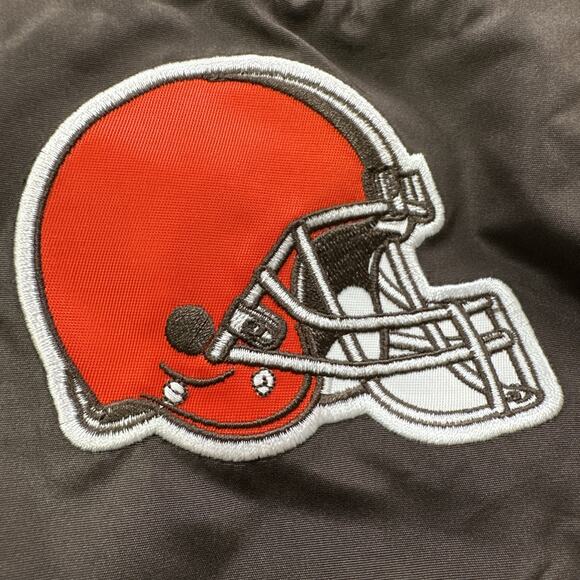 G-III Cleveland Browns Windbreaker Pullover Mens SMALL Embroidered Mesh Lined - Picture 10 of 16